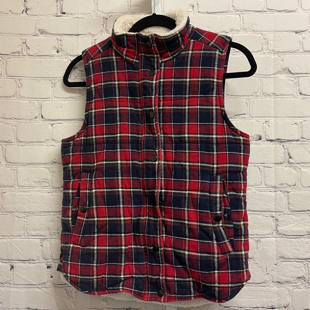 STARING AT STARS - Check Flannel Vest